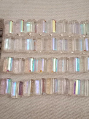 Glass Transparent Beads Pack of 32 New