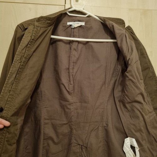 Military jacket Zara used, size L, khaki