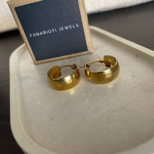 Steel Hoop Earrings