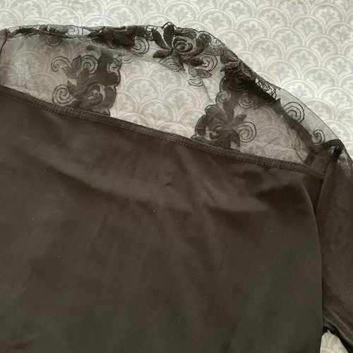 Genesis blouse with transparency like new, black