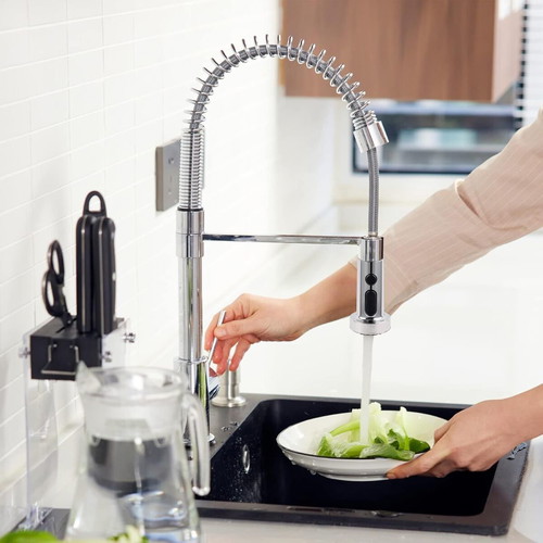 Universal 3-in-1 Kitchen Faucet Aerator with Rotating Shower Head