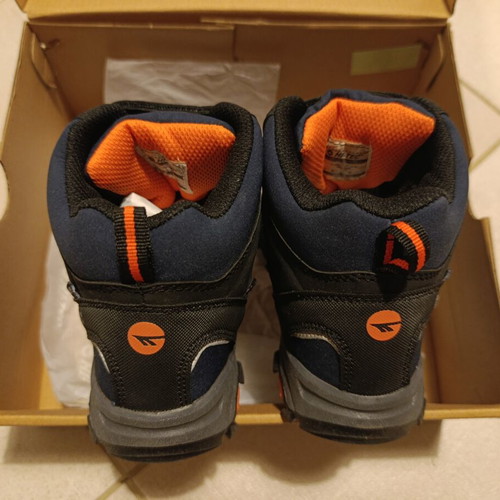 Hi-Tec Blackout Mid WP JR blue orange kids shoes size 36