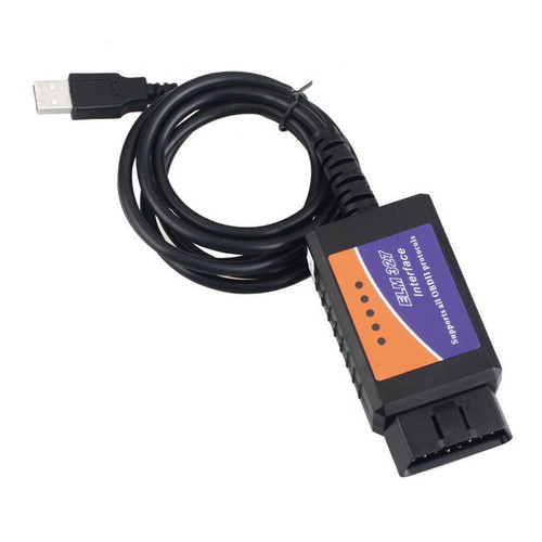 ELM 327 USB OBD2 Interface Car Diagnostic Scanner with Software CD