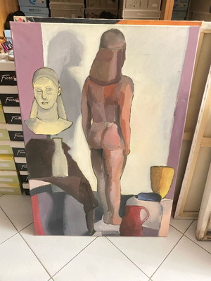 Painting used by students of Ornerakis school