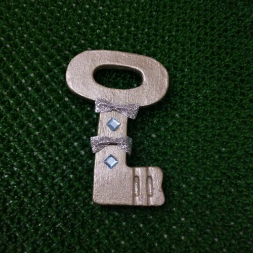 Handmade painted key charm