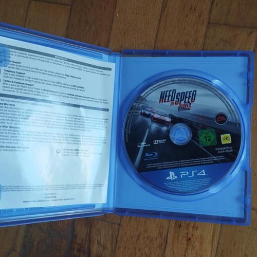 PS4 Need for Speed Rivals μεταχειρισμένο, ελλατωματικός δίσκος και σπασμένη θήκη
