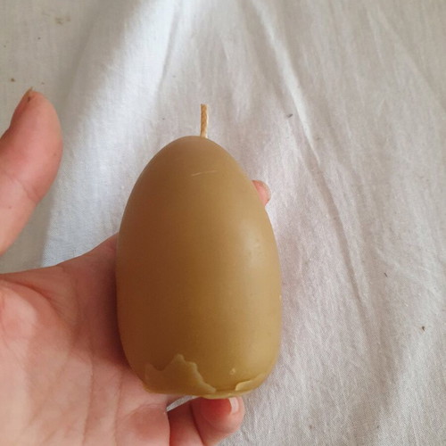 Beeswax candle used, good condition