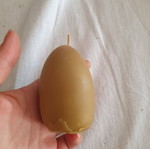 Beeswax candle used, good condition