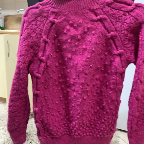 Handmade women's sweater new, pink, size XS