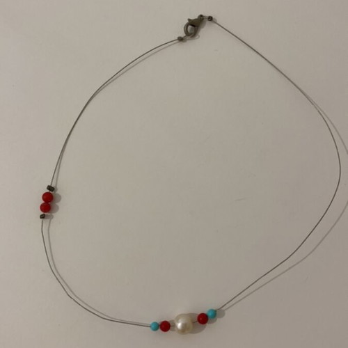 Handmade necklace with beads like new