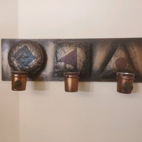 Wall decoration with candles 60 cm like new