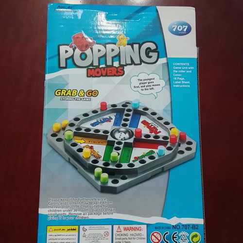 Popping Movers Grab and Go board game