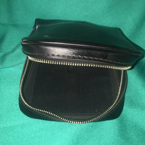 Leather wallet case black used