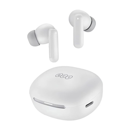 QCY T13 Wireless Earbuds New, White, Bluetooth 5.1, ENC Noise Cancelling
