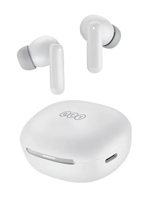 QCY T13 Wireless Earbuds New, White, Bluetooth 5.1, ENC Noise Cancelling