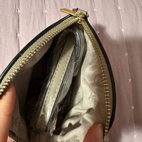 Verde crossbody bag gray and beige new