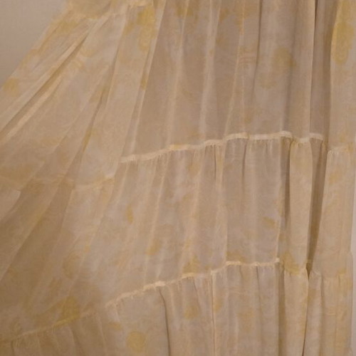 Project Soma dress like new, medium/large, white and yellow, with belt
