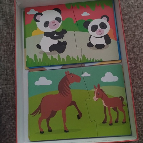 Clementoni Mamades & Mikra puzzle like new, for ages 2-4