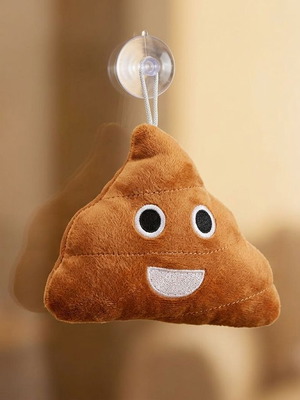 Λούτρινο Poop Emoji με βεντούζα