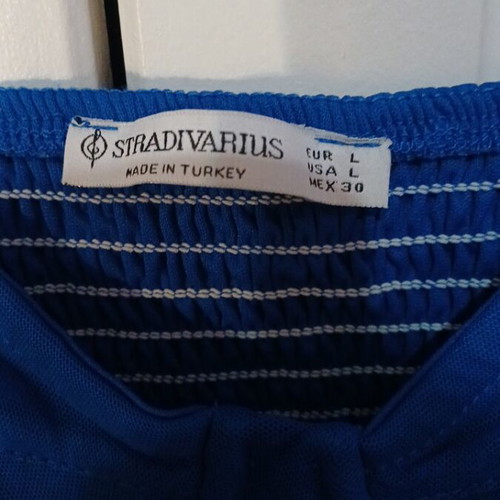 Corset Top Stradivarius like new, blue, size L