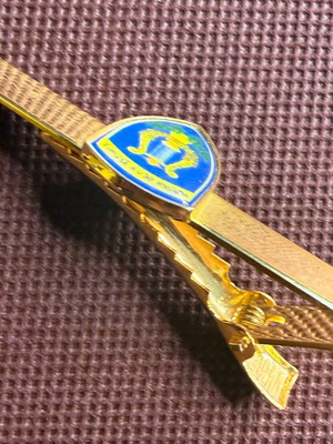 Musical Corps Tie Clip like new, gold color