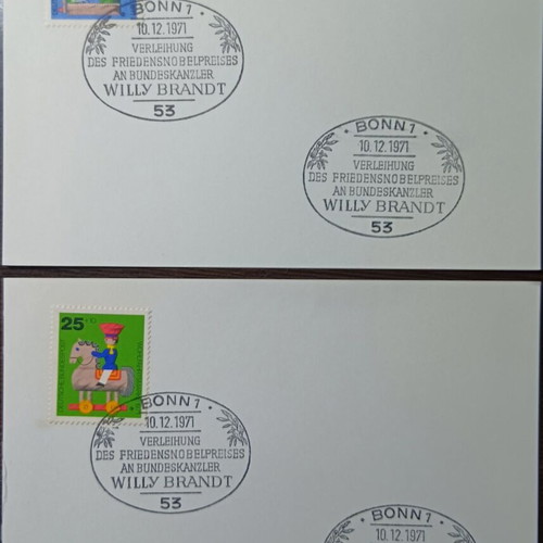 FDC first day cover cards Germany new, pack of 4