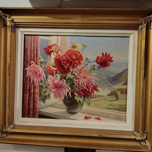 Vintage paintings like new, set of 3, two prints and one painting
