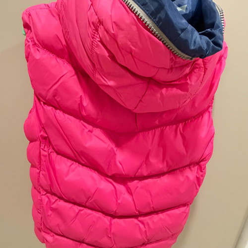 Body Action sleeveless jacket women's fuchsia XL like new with hood