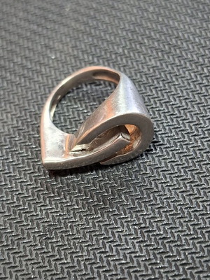 Silver ring with 925 stamp, new, adjustable size