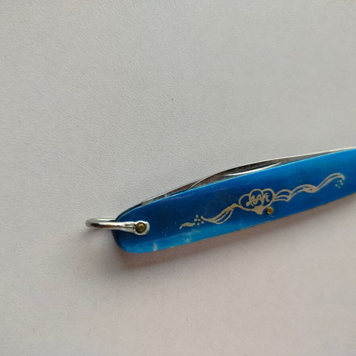 Small blue pocket knife used