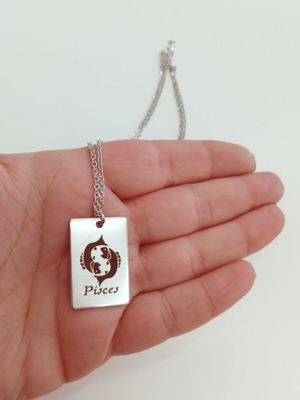 Steel Pisces Necklace new made of stainless steel