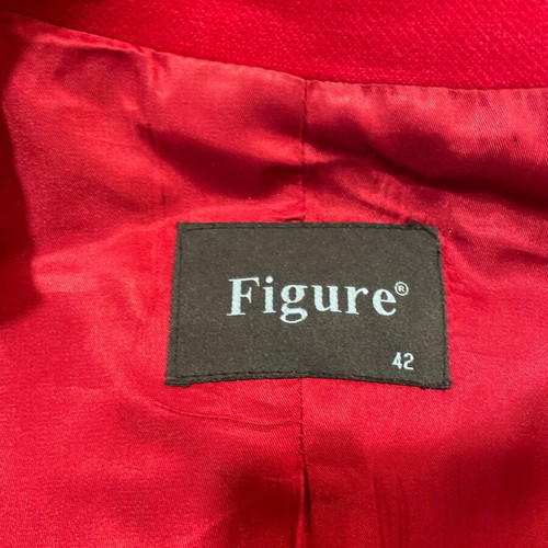 Figure red women's coat like new, medium size XL