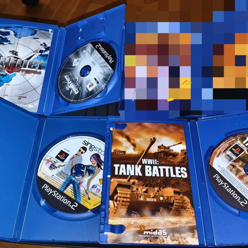 Conflict Global Storm PS2 game, Singstar PS2 game, WWII Tank Battles PS2 game