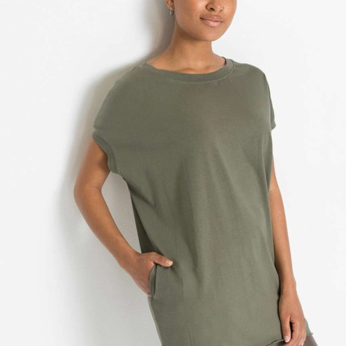 Μπλούζες cotton σαν καινούργιο, μαύρο και λαδί, 2XL