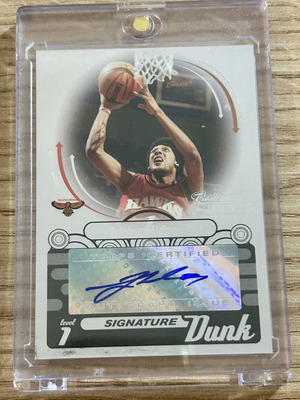Κάρτα Josh Childress Atlanta Hawks NBA Topps 2007 με υπογραφή σε ακρυλική θήκη σαν καινούργιο