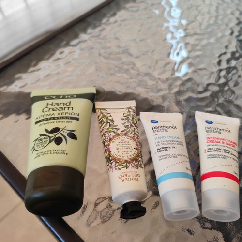 Hand and nail creams new, all together