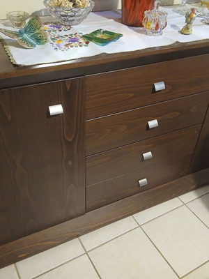 Buffet with drawers and cabinets made of beech wood, Italian, like new