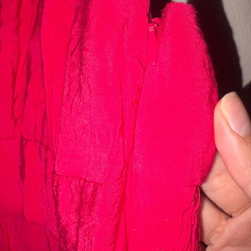 Maxi dress with V neckline fuchsia, like new, size S