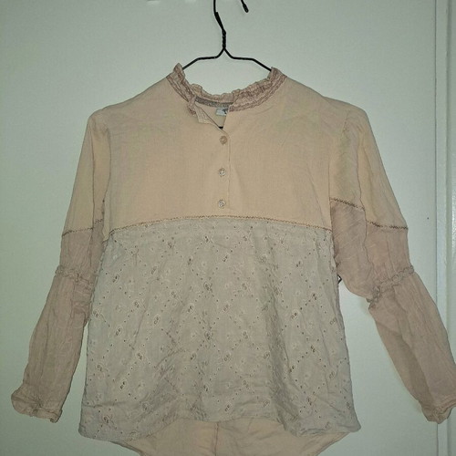 Vintage beige cotton t-shirt 100% cotton children's L used