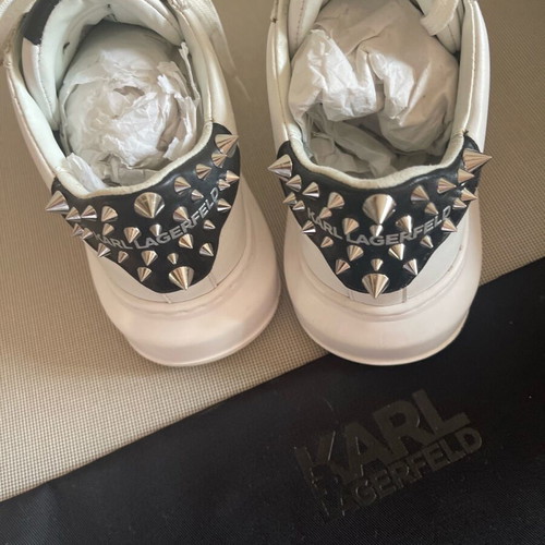 Karl Lagerfeld leather sneakers like new, white, size 35