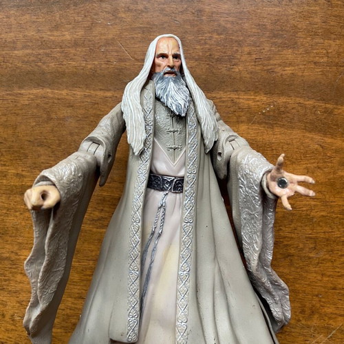Saruman figure from The Lord of the Rings Marvel Ent 2001 used
