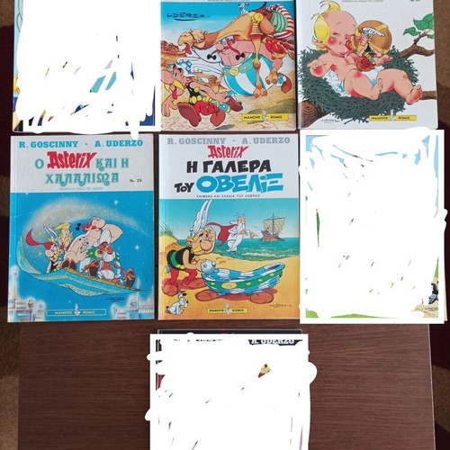 Asterix 23-issue comic book set, Mamouthkomix, Greek