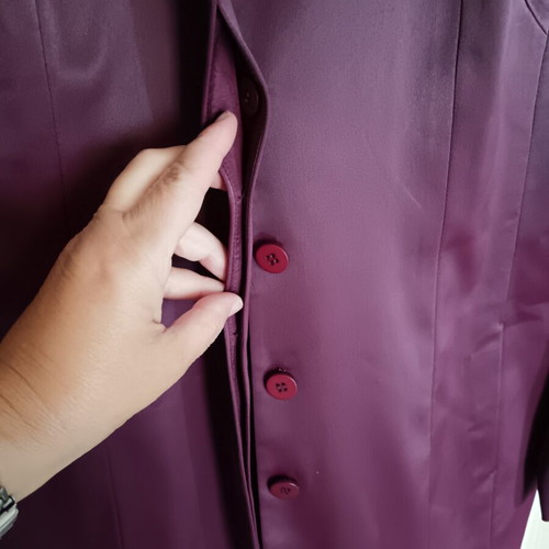 Burgundy suit like new, jacket with dress, size L