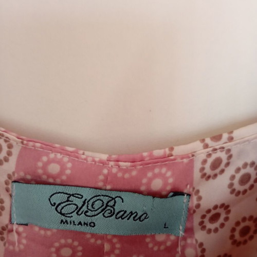 El Bano Milano large maxi dress with satin texture like new, beige pink
