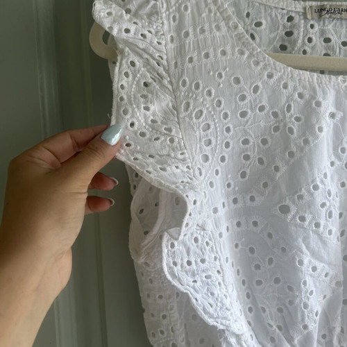 Lungo L'Arno Broderie Anglaise White Top Medium like new