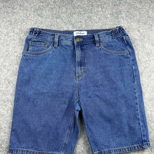 John Baner Jeanswear Men's Denim Shorts used Blue XL Y2K 2000s Relaxed Fit