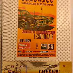 Calexico Live in Athens 16/9/2000 & 11/7/2001 Εισητηρια