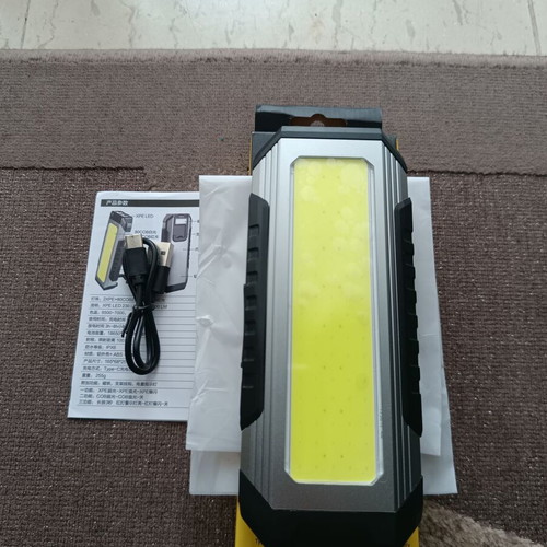 Rechargeable LED Workshop Flashlight with Hook and Magnet new