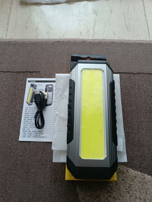 Rechargeable LED Workshop Flashlight with Hook and Magnet new