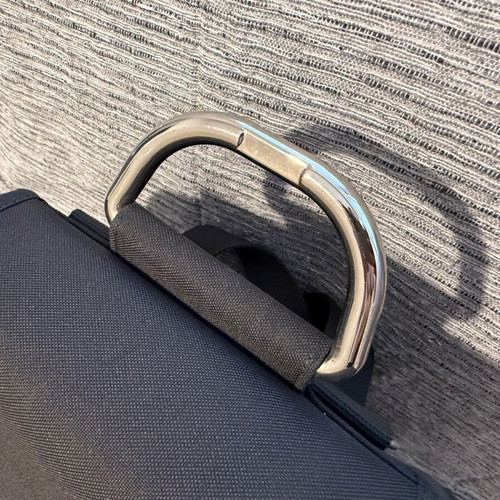 Roncato backpack used, grey, with minor signs of wear
